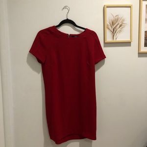 Red work dress